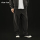 Schöner Reis guter Reis r. Serie 500G Baumwoll-Gerade-Casos-Hoodies [gleicher Stil im Einkaufszentrum] NCQ12027 Dunkelgrau (500 g) L.