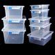 
Commercial large capacity super large refrigerator fresh-keeping box transparent rectangular plastic storage box with lid label box 9928 length 52 width 37 height 24cm 26 liters