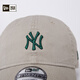 NEW ERA纽亦华MLB棒球帽2025春夏新款男女情侣极简刺绣小LOGO弯檐软顶帽 14538319-米白色 纽约洋基队 OSFM
