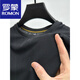 Romon Ice Silk Mesh T-Shirt Herren kurzärmelige runde Hals Sommer-Eissensen atmungsaktives schweißabsorbierend
