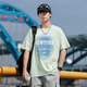 Langer Taozi-Eis Silk Kühle Kurzärärt-T-Shirt-Männer Sommerbrief drucken halbärmelige Männer loser Top Teenager Sorona T-Shirt 9904 Weiß 2xl (ca. 150-170jin [Jin gleich 0,5 kg] tragbar)