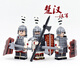 IE Gao Chuhan et Han se battent pour l'hégémonie Xiang yu liu bang assemblé des blocs de construction de grands soldats, figures et jouets de guerre d'infanterie Rose Red XP-683 Han Army Hook Soldiers incrustés