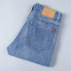 Lee DPRRE2024 Jeans nuevos para hombres Estiré Straight Empresas sueltas pantalones casuales versátiles 866 azul (1 par) 33