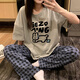 Hongdou Pyjamas für Frauen 2025 neue Sommer-Kurzärmer-Hosen reine Baumwoll-Junior High School-Schüler Big Children süße Heimkleidung 6625-Taoxin Little Bear-Short-Short-Sekunden-Hzm XL-Frauen (Höhe 162-168.110-128jin [Jin gleich 0,5 kg]))