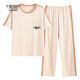 Pantalones de manga corta de verano modales Pajamás del algodón de algodón puro All-Cotton La ropa para el hogar se puede usar fuera de la versión coreana de primavera y otoño Y9716 m (recomendado 75-95Jin [Jin equivale a 0.5 kg])