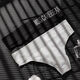 3 pairs of men's underwear, sports fitness thong, sexy and breathable U convex medium and high waist, traceless large size triangle t-pants, men, black + white + gray-green, M weight 100-120 Jin [Jin equals 0.5 kg]