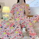Xianxiu labubu milch seiden cartoon home kleidung dreiteiliger pyjama 14137#1 185 xxl