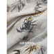 
COCOBELLA new Chinese style glitter chiffon bamboo printed strap dress Chinese style suspender skirt FR7027 silhouette gray L