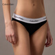 Calvin Klein underwear [Same Model Modern Gravity Band] Women's ck jacquard bikini briefs for women F3787AD 001-Space Black 1 M