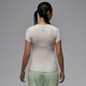 Nike (Nike) Jordan Jordan Jordan Women's Slim Fit Camiseta impresa Summer NUEVA Soft IB7029 051 Color Tick Birch Color xs