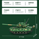 Lego building block remote control tank 2025 heavy duty 99A children's electric assembly model boy gift toy remote control panel) M1A2 (598 pieces