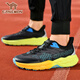Pilot Camel Men's Shoes 2025 New Breathable Mesh Carbon Board Sports Running Shoes, Anti-Slip High Elastic Shoes, Shoes, Black [Flagship Full Technology Series QZ6198] 40 [Standard Sports Shoes Size]
