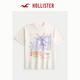 HOLLISTER【凉感印花T】25夏新款情侣宽松T恤男装女装KI323-5008 奶油色 XS (170/84A)