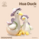 
Yimei doll flower duck duck little duck doll big white goose plush toy doll pillow to give girls birthday gift