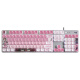 
Logitech K845 mechanical keyboard, wired gaming e-sports computer office full size luminous 104 key collapse star dome custom keycap set K845 red axis-true Hippo 104
