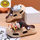 G.DuckKids Chaussures pour enfants Cartoon Nezha Summer NOUVEAU style Indoor Home non-Slip Girl Baby Beach piétiner sur la merde Sandales Brown Couleur 17 0 mm 26-27