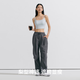 VVC Cheng yi gleiche Sonnenschutzhose für Frauen mit breitem Bein für Frauen neue Sommer hohe Taille losen gerade Outdoor-Freizeithosen Obsidian Black L [165-175 cm 60-68 kg]