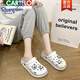 Cartelo Crocodile (Cartelo) Tabouret Sensation de sens Chaussures pour femmes Sandales à toe à sandales de sac épaisses d'été