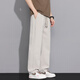 Chen Tanghose Herren Sommereis Seiden losen lässigen Hosen Herren -Casual Hosen Herren Hosen atmungsaktuelle große Hosen Arbeiten CJ6636 Khaki 3xl