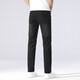 
New Balance High-end Jeans Men's Summer Thin Slim Elastic Straight Pants Middle-aged Men's Simple and Versatile Washed Pants 1048 Black 28