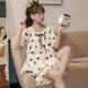Pajamas for women, thin summer large size cute princess style 2025 new short-sleeved shorts summer home clothing set (JDX) Women 695 M (suggested height about 160, weight 80-10