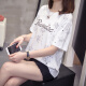 Mengen Bild 40-50-jährige Frauen mit mittleren Alterszeiten kurzärmelig High-End-High-End-Frauenmod- und größerer Fett MM Sommer Neues Baumwoll-T-Shirt Koreanische Version 9928 Gray M 80-95jin [Jin entspricht 0,5 kg]