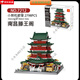 WANGE building blocks world landmark building series small particles assembled large ornaments gifts for young people and children toys Wange 6227 Shaolin Temple in Songshan, Zhengzhou, Henan, China