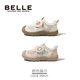 Belle Kids's Shoes 3-6-летняя детская спортивная обувь на открытом воздухе 2025 Новые стили для мужчин и девочек, борьба с детскими детскими туфлями, малыши Beiger 28