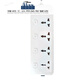 Suitable for Hong Kong version of socket round head power strip large row universal power strip independent switch 0.8 meters + national standard plug American standard British plug strip