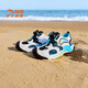 Anta children's sandals, men's and women's shoes, 2026 summer new jellyfish knob outdoor toe-toe beach shoes, boys, Anta white/black 9970H-2 33, shoe inner length 20.5cm