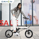 大行（DAHON）K3Plus16英寸超轻9变速碟刹折叠自行车成人男女式KAA693 黑白 【内折版】 16英寸  16英寸