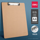 Deli 9226 Schreibbrettclip A4 Holzbrett Clip Lesen Regal Schreibbackordner Clip Buch A4 Boden Brown braun
