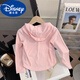 Disney Girls' Sun Protection Clothing Summer Thin 2025 New Children's Ice Silk Hooded Sun Protection Jacket Baby Summer Skin Clothing White Sun Protection Clothing 110 Recommended height 100cm