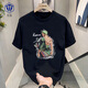 Zhiwen Japonais One Piece Nikalu Zoroman entourant le t-shirt à manche à manches courtes pour hommes