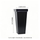 
Lümkexing flower bucket large black square mouth flower container flower shop household large diameter flower arrangement rose lily bucket 6193