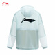 Li ning Originalgarn Sonnenschutzkleidung für Männer und Frauen die gleiche eisige Seide atmungsaktives kühles Gefühl ultra-dünn schnell trocknendem Sommer Sport Jacke Sonnenschutz MINT GRÜN 831-1 S