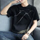 Vancl Eslite 100% reines Baumwoll-Kurzärärmel-T-Shirt für Männer 2025 Neues halbärmeliges T-Shirt Lose Trendy Summer Herren Top Z829 Gray M [Vorgeschlagen 90-115jin [Jin gleich 0,5 kg]]]