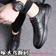 Zapatos de cuero de pájaros carpinteros para hombres en primavera y verano 2025 Nuevos deportes de cuero suave y transpirable y zapatos casuales de moda de madriguera de edad y ancianos