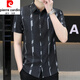 
Pierre cardin summer 2025 new ice silk short-sleeved shirt for men Korean slim-fit trendy inch shirt casual handsome men's shirt single piece 7027 green XL