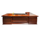 Hanjitangyu Chinese style solid wood desk boss desk president desk office executive desk chairman high-end simple workbench 2.4 meters boss desk