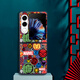 Xiao Jiejiang a choisi Nubia Flip2 Mobile Phone Case Nubia Flip2 Mobile Phone Case Nubia Leather Pattern peint nouveau NX724J Pliage Screen Anti-Fall European and American Puzzle Ty-Mushroom Head Nubia Flip2 [motif de peau grand trou]