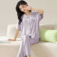 Kaizitu Modal women's pajamas and home clothes set comfortable short-sleeved trousers for outside wear 12109 [Soft Modal, breathable and comfortable] M [90-100Jin [Jin equals 0.5 kg]]