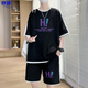 
Yuwu high-quality youth summer new sports suit 12-15 year old boys student short-sleeved T-shirt big children ice silk short 9928 beige suit M about 90-110Jin [Jin equals 0.5 kg] can be worn