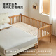 Lins Haus massives Holz Spleißbett Kinderbett Kinderzaunbett Breite erhöhte Leitplanken Rippchen LH271A1 Leitplanke Holzholz-Holzbett 5 cm kleberfreie Matratze 0,8*2,0 Meter