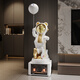 Jizhao Astronaut Large Ornament Floor-standing Audio Living Room Ornament TV Cabinet Sofa Decoration Housewarming Gift Orange K-Song Audio 2.0 + Xiaoai Speaker + Starry Sky Light