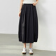 
Slim Li Show [Smoke Wave Flower Skirt] Design-sensory elastic waist drooping skirt Large size women's fat mm summer new style 1283 black L