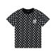 MB Paar bedrucktes kurzärmeliges T-Shirt Lose Casual Trend DT-9901 Navy Blue L.