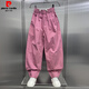 Pierre Cardin American Obstfarbe Lose Scimitar Casual Hosen Herren 2025 Sommer Schnelltrocknen vielseitiger Arbeit Hosen Jugend Jugend gerade Harem Hosen Fruchtgrün M.