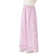 Moonkids Girls Ice Silk Широко-носовые брюки 2025 Летние новые детские комары брюки Cool Summer's детская одежда повседневная брюки Два сета 15321 Розовый фиолетовый + 15277 Розовый 130 см.