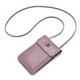 Hgirxv Touchscreen Real Leder Mobiltelefon Tasche Mini Damen Crossbody Tasche Neue transparente Top -Layer -Brustwarzen kleine Leder -Handy -Tasche Weiche Leder 3519 Wein Rot